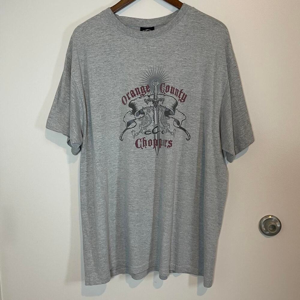 Orange County Choppers Grey Biker Motorcycle Sword size XL shirt